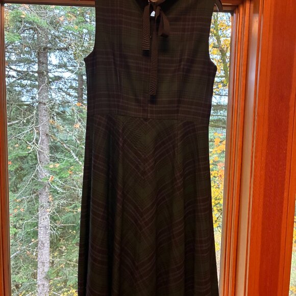 Talbots Black Watch Dress Size 6 - Picture 8 of 9